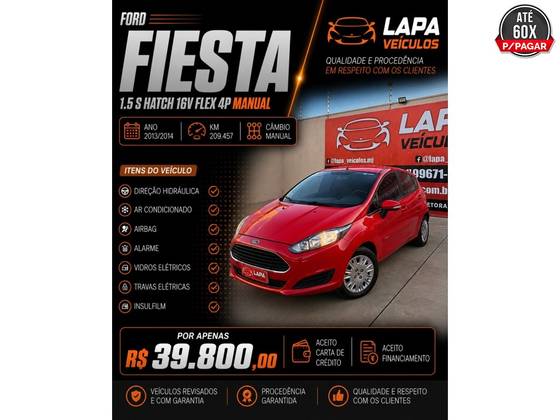 FORD FIESTA 1.5 S HATCH 16V FLEX 4P MANUAL FORD FIESTA 1.5 S HATCH 16V FLEX 4P MANUAL